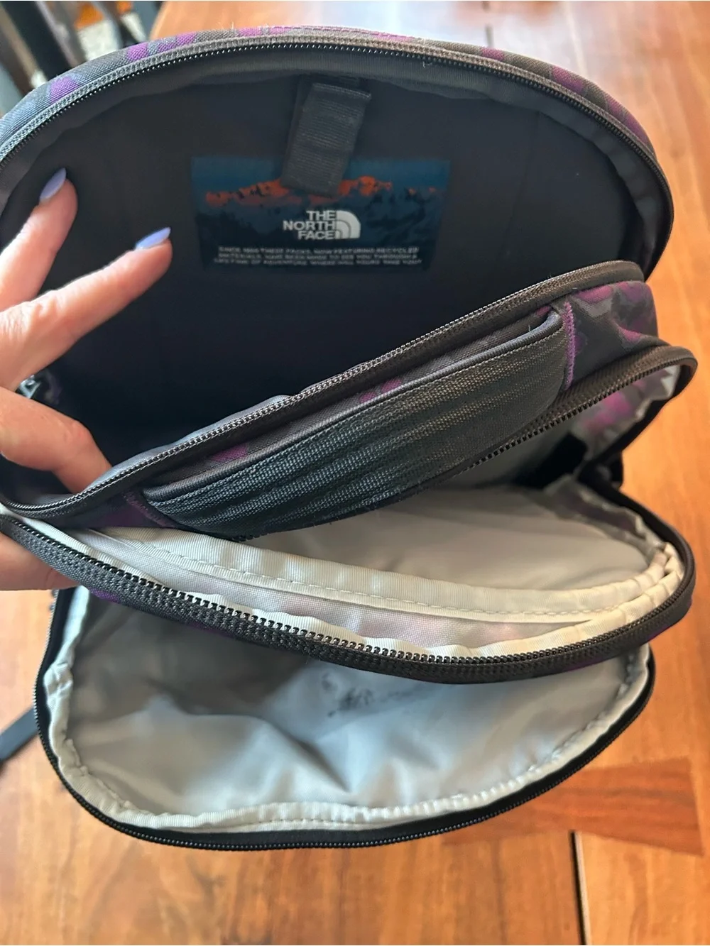 The North Face Black & Purple Leopard-Print Backpack - Picture 6 of 6